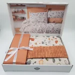 ست کاور دونفره ۴ تکه پنبه‌کتان مدل Minimal ترک - تصویر 3