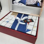 ست کاور دونفره ۴ تکه پنبه‌کتان مدل Minimal ترک - تصویر 5