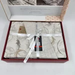 ست کاور دونفره ۴ تکه پنبه‌کتان مدل Minimal ترک - تصویر 4