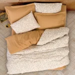 ست کاور دونفره ۴ تکه پنبه‌کتان مدل Petite ترک