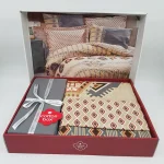 ست کاور دونفره ۴ تکه پنبه‌کتان مدل Ethnic ترک - تصویر 3