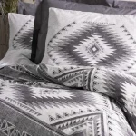 ست کاور دونفره ۴ تکه پنبه‌کتان مدل Ethnic ترک - تصویر 2