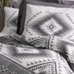 ست کاور دونفره ۴ تکه پنبه‌کتان مدل Ethnic ترک - تصویر 6