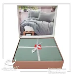 ست کاور دو نفره 4 تکه کتان پنبه برند Cotton Box ترکیه