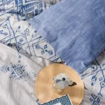 ست کاور دونفره ۴ تکه پنبه‌کتان مدل Ethnic ترک - تصویر 2