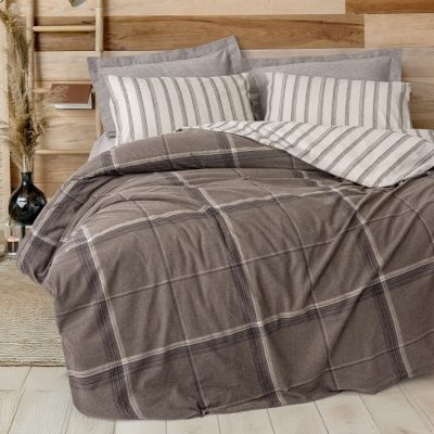 ست کاور پنبه‌کتان دونفره ۴ تکه Cotton Box مدل Warm Flanel