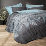 ست کاور دونفره ۴ تکه پنبه‌کتان مدل Modern ترک