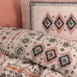 ست کاور دونفره ۴ تکه پنبه‌کتان مدل Ethnic ترک - تصویر 2