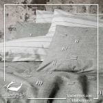 ست کاور دو نفره کتان پنبه Cotton Box مدل Patara