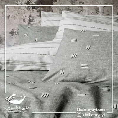 ست کاور دو نفره کتان پنبه Cotton Box مدل Patara