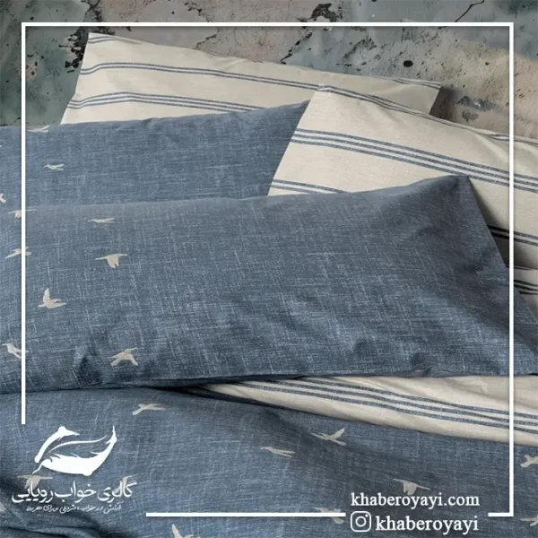 ست کاور دو نفره کتان پنبه Cotton Box مدل Patara