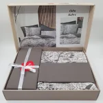 ست کاور دونفره ۴ تکه پنبه‌کتان مدل Dual ترک - تصویر 4