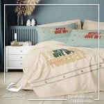 ست کاور دونفره ۶ تکه پنبه کتان برجسته Cotton Box - تصویر 3