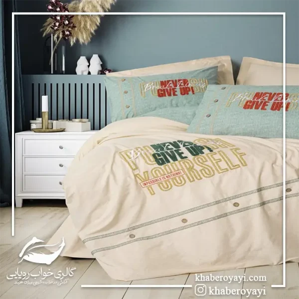 ست کاور دونفره ۶ تکه پنبه کتان برجسته Cotton Box - تصویر 3