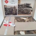ست کاور دونفره ۴ تکه پنبه‌کتان مدل Dual ترک - تصویر 4