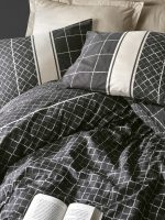 ست کاور دونفره ۴ تکه پنبه‌کتان مدل Dark ترک - تصویر 2