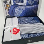 ست کاور دونفره ۴ تکه پنبه‌کتان مدل Masculine Cotton Box ترک ضد حساسیت - تصویر 4