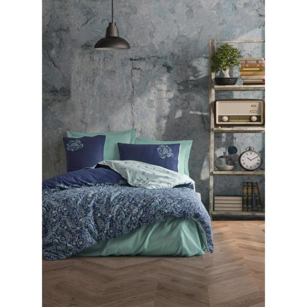 ست کاور دونفره ۴ تکه پنبه‌کتان مدل Masculine Cotton Box ترک ضد حساسیت - تصویر 2