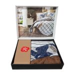 ست کاور دونفره ۴ تکه پنبه‌کتان مدل Masculine Cotton Box ترک ضد حساسیت - تصویر 3