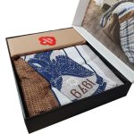 ست کاور دونفره ۴ تکه پنبه‌کتان مدل Masculine Cotton Box ترک ضد حساسیت - تصویر 2