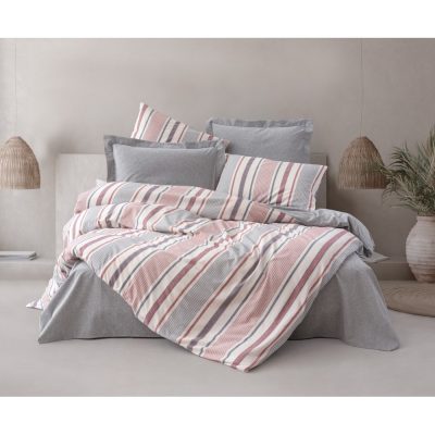 ست کاور دونفره ۴ تکه پنبه‌کتان مدل Natureforce ترک