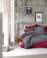 ست کاور دونفره ۴ تکه پنبه‌کتان مدل Masculine Cotton Box ترک ضد حساسیت