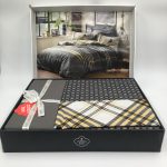 ست کاور دونفره ۴ تکه پنبه‌کتان مدل Masculine Cotton Box ترک ضد حساسیت - تصویر 4