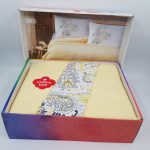 ست پیکه دونفره ۴ تیکه Cotton Box ترک – پنبه کتان ضد حساسیت - تصویر 3