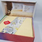 ست پیکه دونفره ۴ تیکه Cotton Box ترک – پنبه کتان ضد حساسیت - تصویر 4
