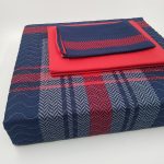 ست کاور دونفره ۴ تکه پنبه‌دوزی مدل Masculine Abel Kirmizi - تصویر 5