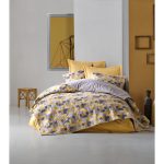 ست کاور دونفره ۴ تکه پنبه‌دوزی مدل Minimal Elon Sari - تصویر 2