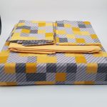 ست کاور دونفره ۴ تکه پنبه‌دوزی مدل Minimal Elon Sari - تصویر 4