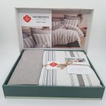 ست کاور دونفره ۴ تکه پنبه‌کتان مدل Natureforce ترک - تصویر 6