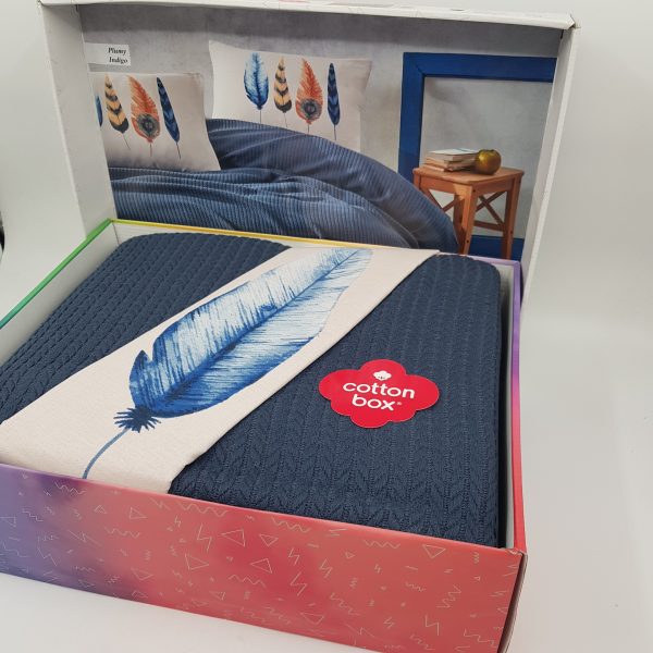 ست پیکه دونفره ۴ تیکه Cotton Box ترک – پنبه کتان ضد حساسیت - تصویر 4
