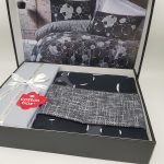 ست کاور دونفره ۴ تکه پنبه‌کتان مدل Dark ترک - تصویر 4