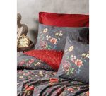 ست کاور دونفره ۴ تکه پنبه‌کتان مدل Feminen Emery ترک - تصویر 3