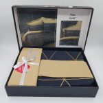 ست کاور دونفره ۴ تکه پنبه‌کتان مدل Dark ترک - تصویر 4