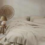 ست کاور دونفره ۶ تکه پنبه‌کتان مدل Liny Cotton Box ترک